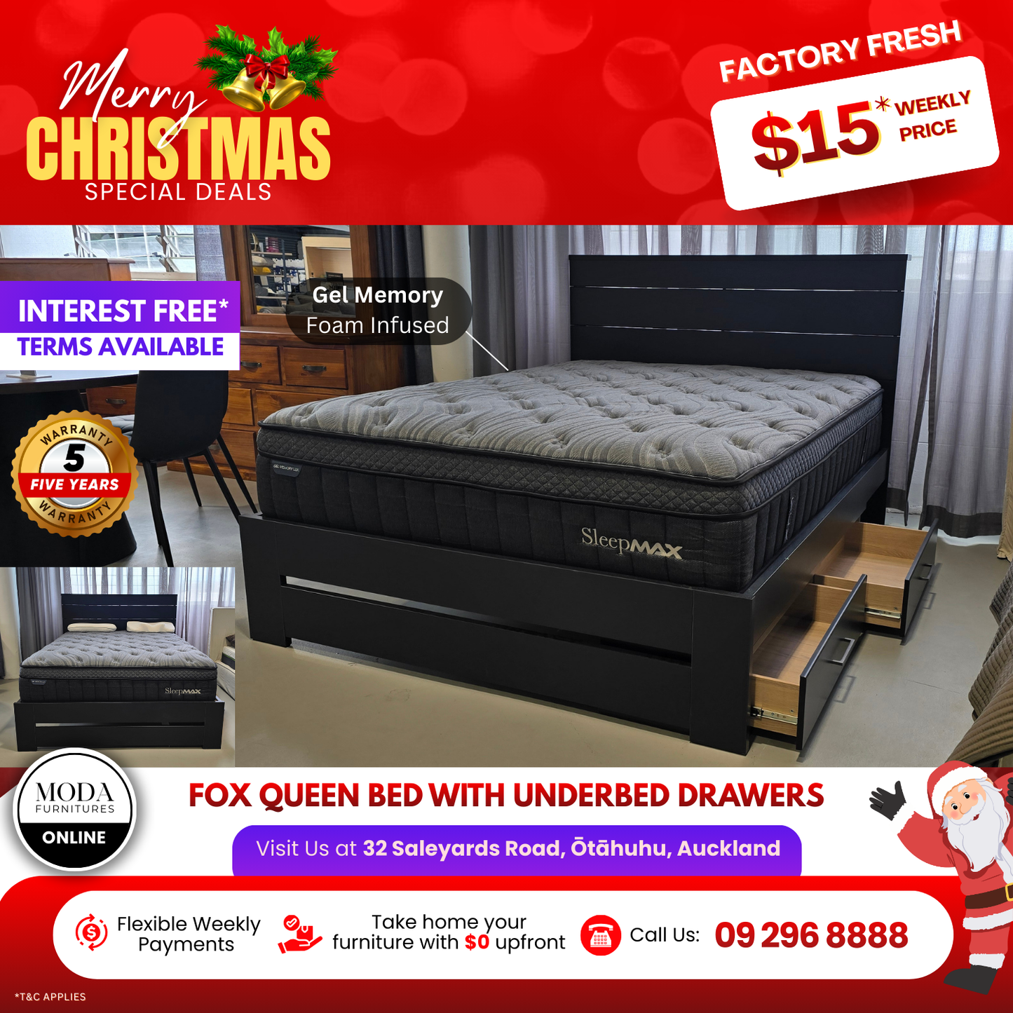 πποΈ Fox Comfort Christmas Storage Bed ποΈπ