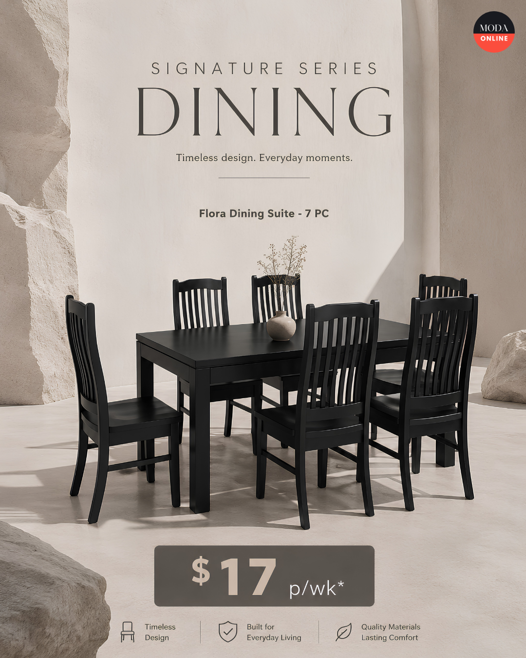 Signature Series Dining – Flora Dining Suite 7PC
