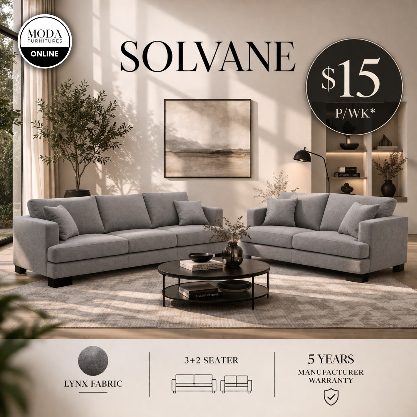 Solvane Living Sofa Suite