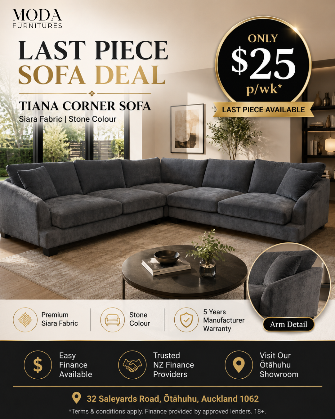 ποΈ Tiana Corner Sofa β Last Piece Deal
