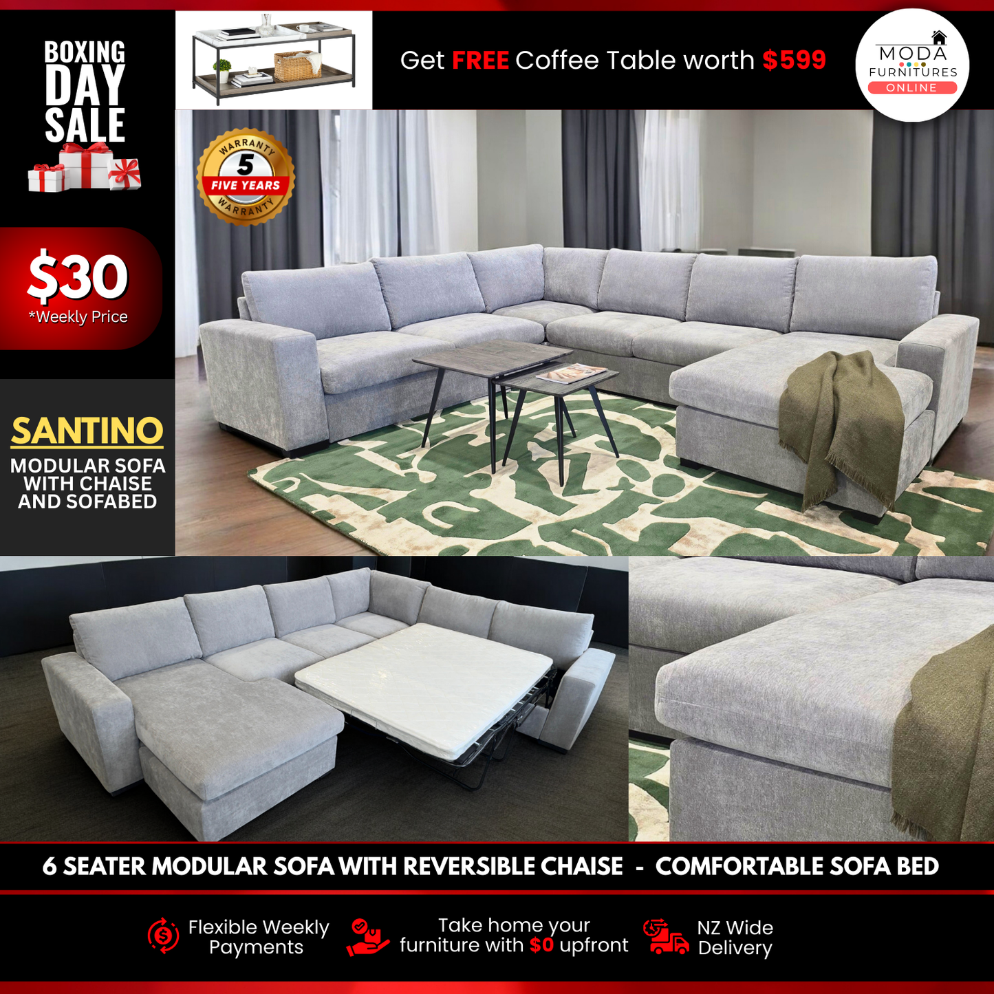 π₯ποΈ Boxing Day Modular Sofa Bed Sale ποΈ