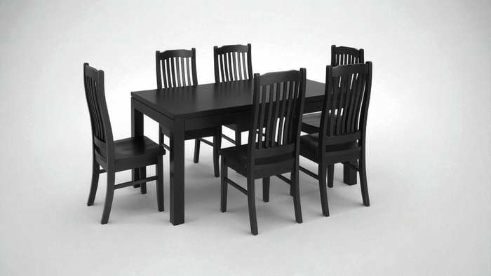 Brighton Dining Suite - Black