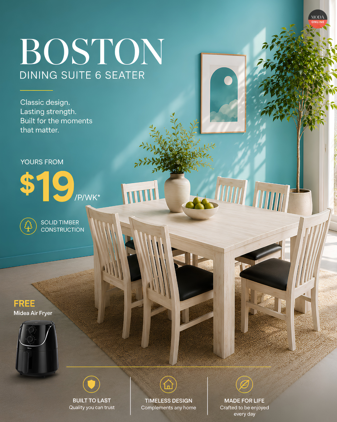 Boston Dining Suite 6 Seater