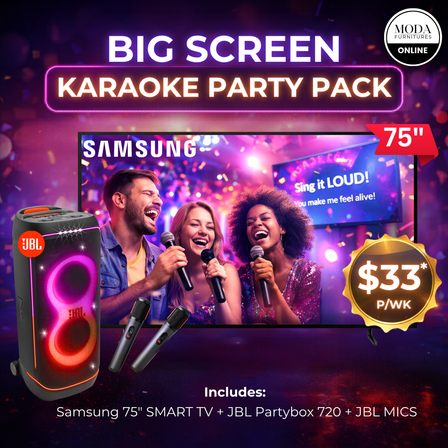 BIG SCREEN KARAOKE PARTY PACK