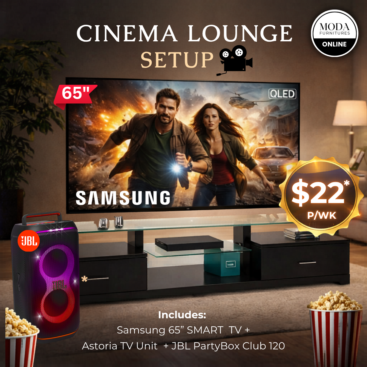 CINEMA LOUNGE SETUP