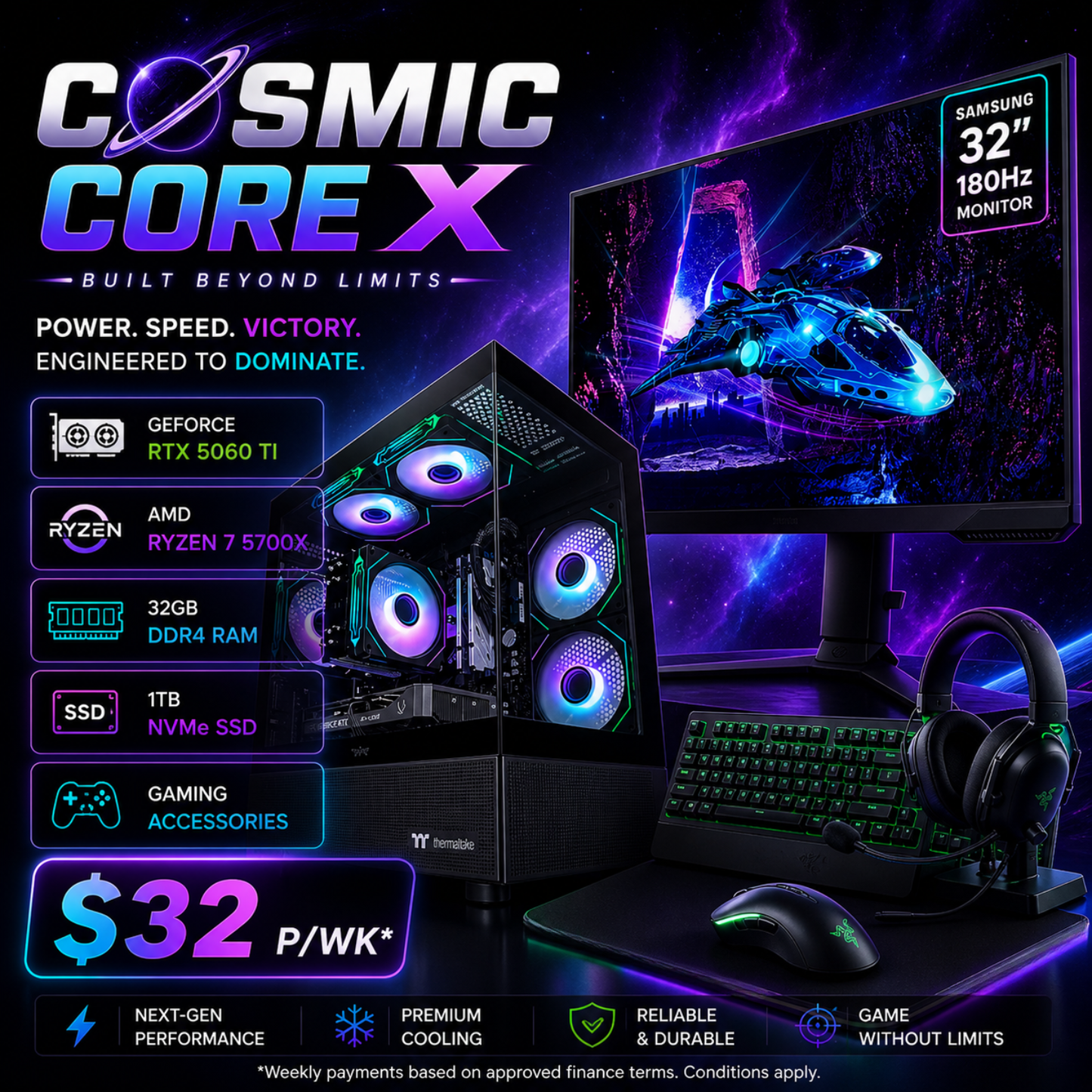๐ COSMIC CORE X GAMING SETUP