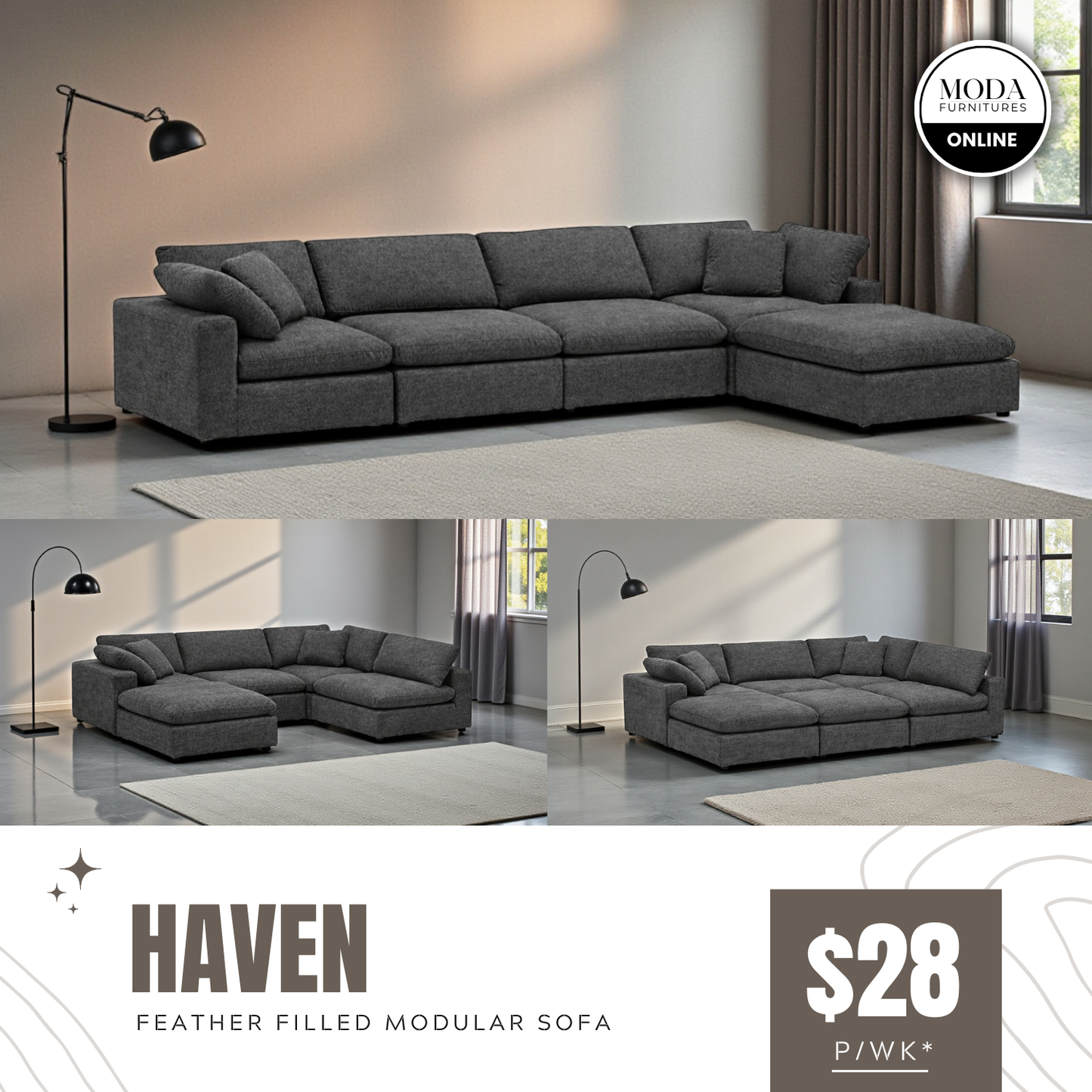 HAVEN – Feather Filled Modular Comfort