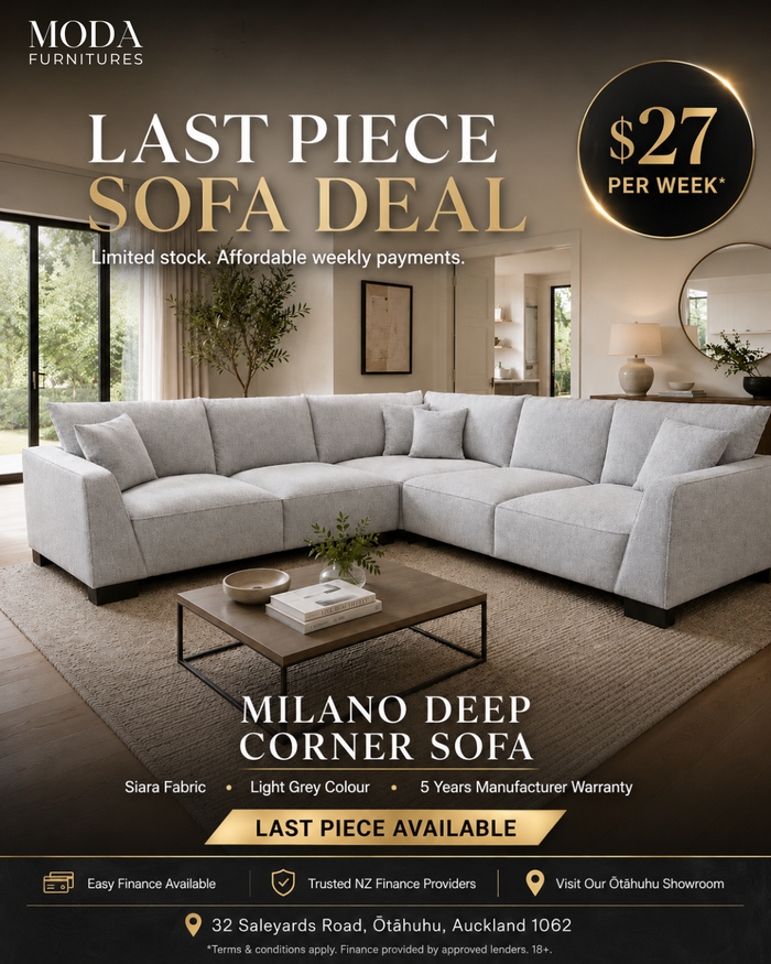 🛋️ Milano Deep Corner Sofa – Last Piece Deal