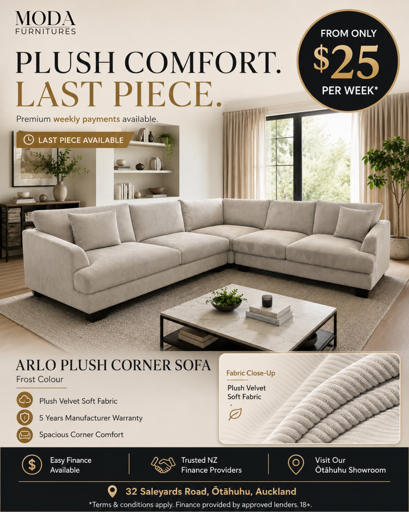 🛋️ Arlo Plush Corner Sofa – Last Piece Deal