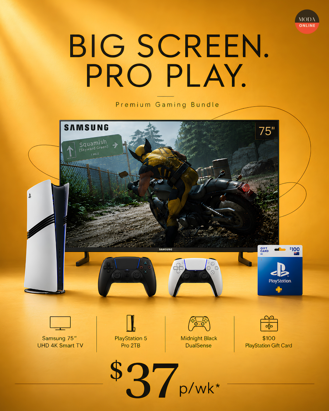 Big Screen. Pro Play. Premium Gaming Bundle