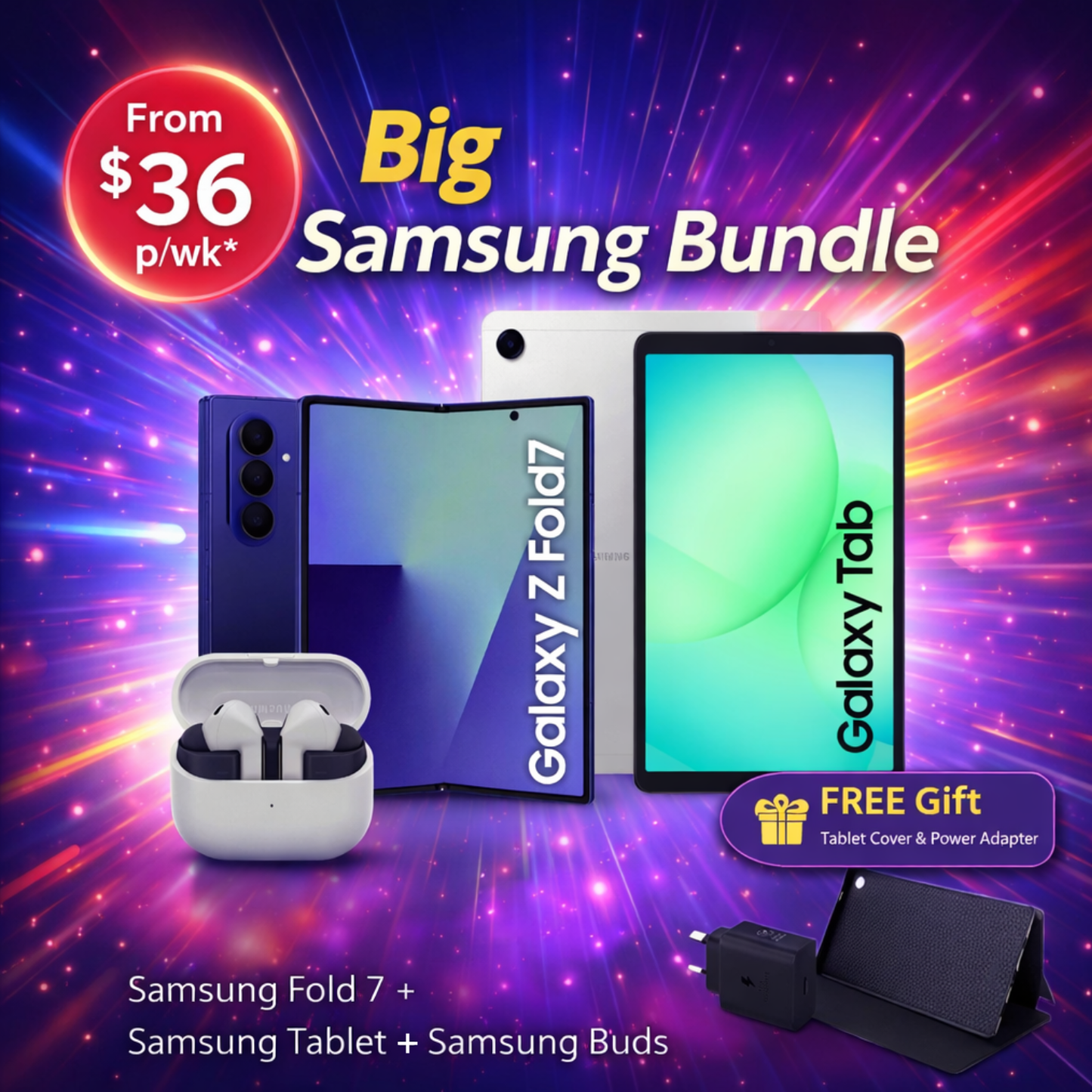 BIG SAMSUNG BUNDLE — POWER PACK DEAL Go bigger. Go smarter
