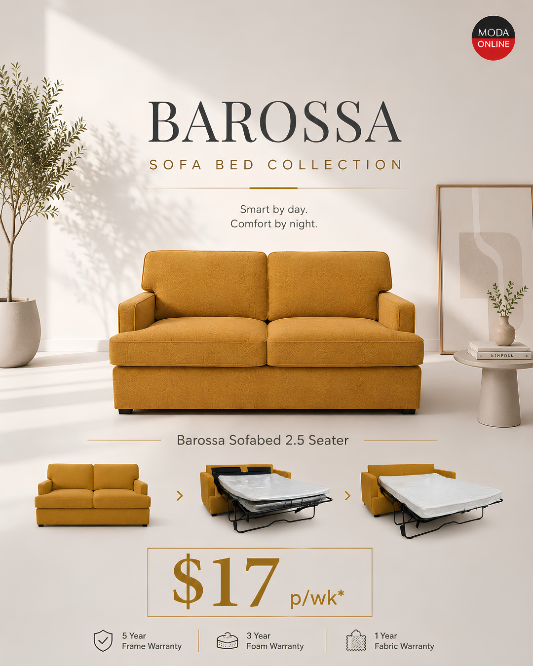 Barossa Sofa Bed Collection