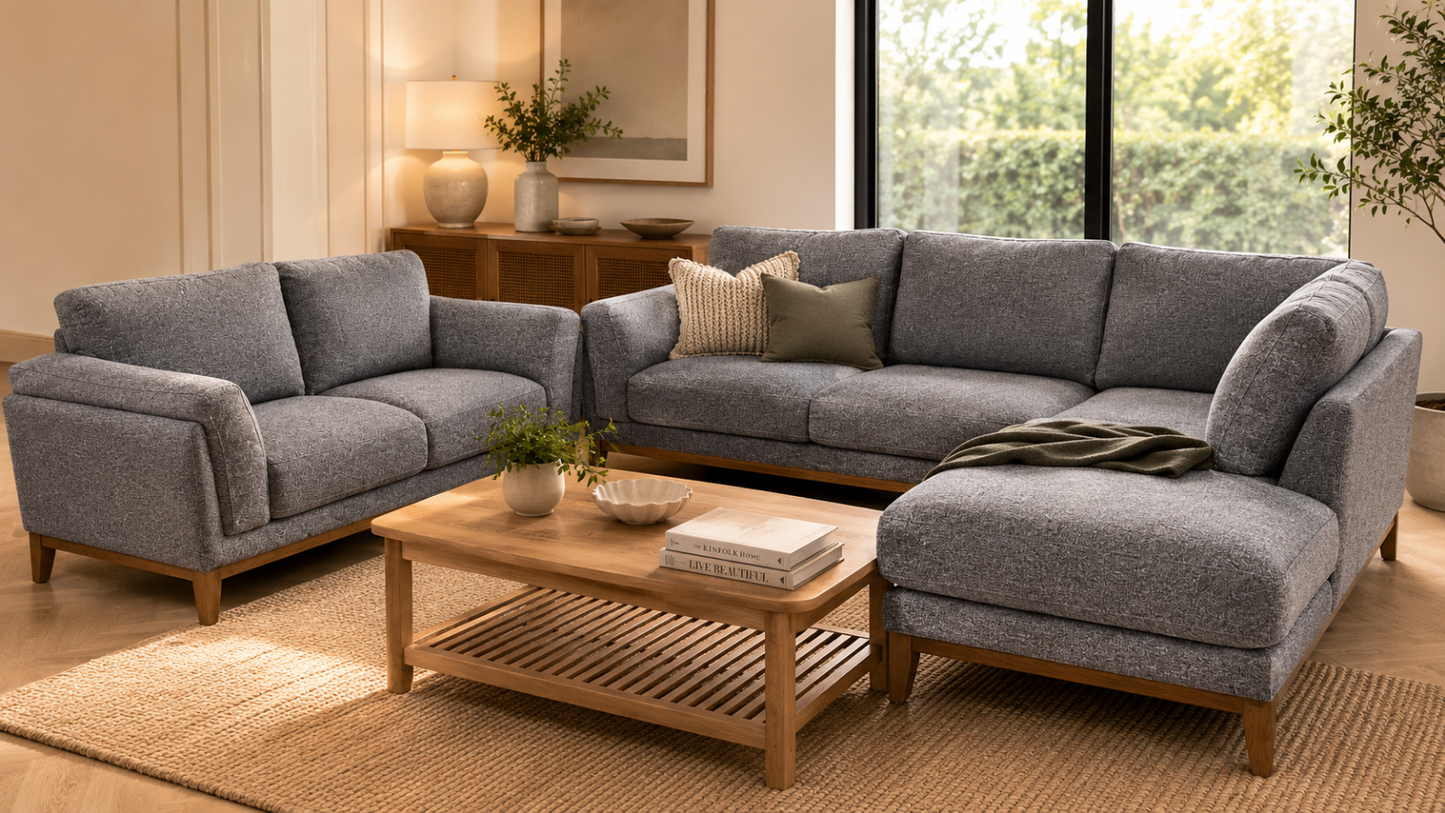 Troy 3 Seater Chaise Sofa