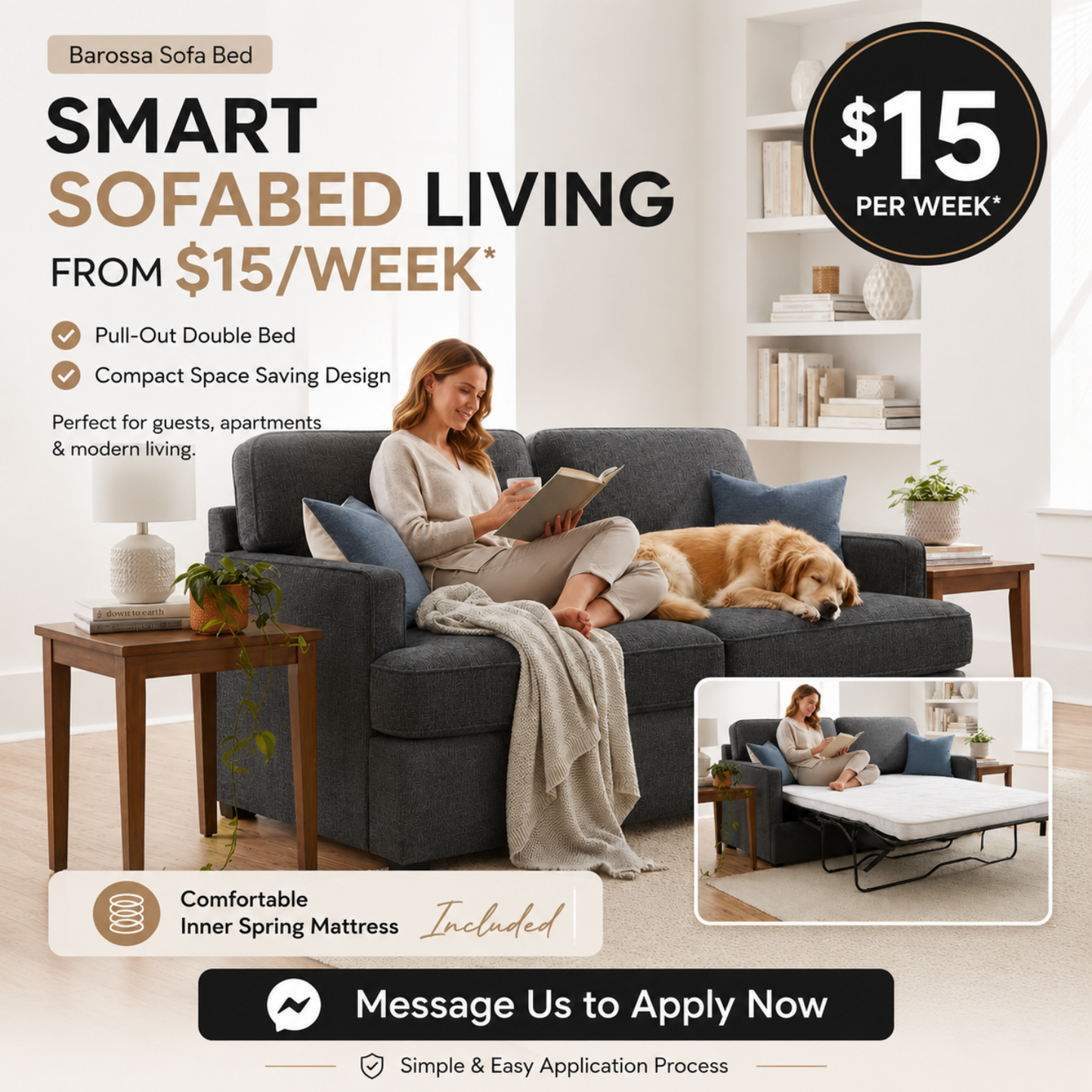 Barossa Pull-Out Sofa Bed