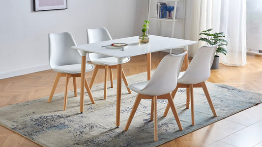 Caribu Dining Suite 5Pc (White)