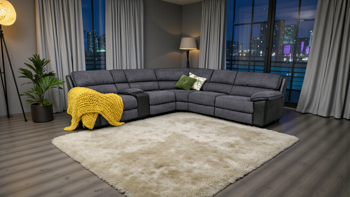 BEXLEY Corner Recliner Fabric Sofa